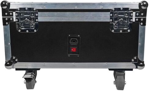 Rockville BEST CHARGE 60 Charging Road Case for (6) BEST PAR 60 Lights, Durable Plywood and Aluminum, Stackable with Wheels, Foam Padding, for Mobile DJs and Event Lighting in Saudi Arabia