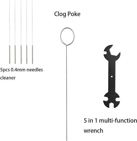 3D Printer Tool Kit for Bambu Lab A1/A1 Mini, Maintenance Common Tool Kit with Clog Poke, Silicone Sock, PTFE Tube, Allen Wrench, Screwdriver, 3D Printing Accessory for 3D Print Removing, Cleaning in Saudi Arabia
