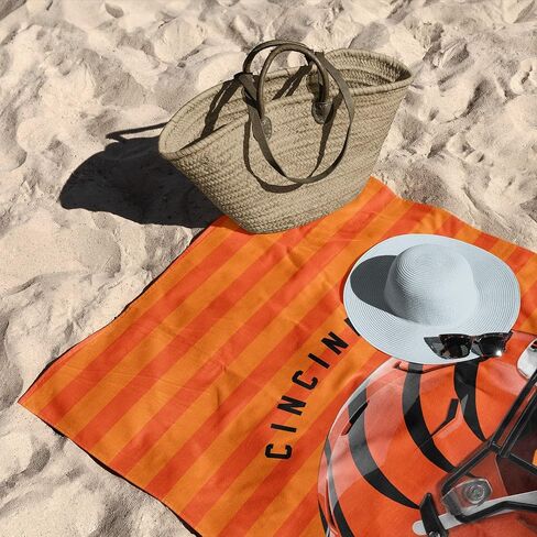 Northwest NFL Cincinnati Bengals 2-Pack Pistel Set ، 30 "× 60" لكل منهما ، ألوان الفريق القياسية in Saudi Arabia