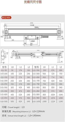 المقياس البصري DIGHTIC DISPALL MEAND MAYING MACHER ANDICOR Machine Tool Grinder Argle Resport Head Light Delete Electronic Ruler (KA35-100mm) in Kuwait