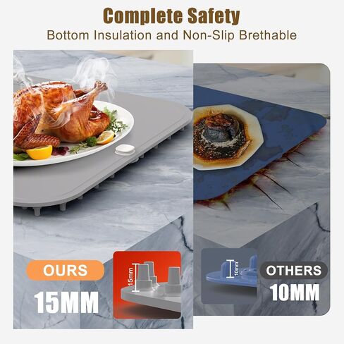 Food Warming Mat for Food, Electric Warming Tray with 7 Adjustable Temp, Foldable Food Warmer 10s Full Surface Fast Heating Pad, Child Lock, Timer Function for Buffet, Party and Home Daily Use in Saudi Arabia