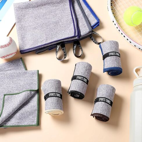 Peryiter 8 Pack Microfiber Gener Gym Gym Facels ، ألياف ماصة خالية من الرائحة ، تجفيف سريعًا مناشفًا للرجال والنساء الساخن لليوغا الرياضة الرياضية العتلية (لون الغابات) in Saudi Arabia