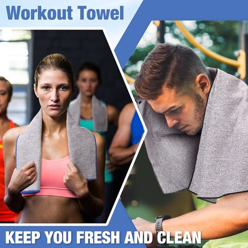 Peryiter 8 Pack Microfiber Gener Gym Gym Facels ، ألياف ماصة خالية من الرائحة ، تجفيف سريعًا مناشفًا للرجال والنساء الساخن لليوغا الرياضة الرياضية العتلية (لون الغابات) in Saudi Arabia