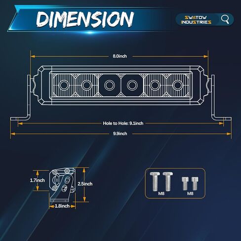 40 Inch Light Bar Slim, 40" LED Light Bar Amber Spot Flood Offorad Driving Lights Roof Mounts Roof Rack Lights for UTV Polaris RZR Can-am x3 SxS Wrangler Truck Pickup SUV in Kuwait