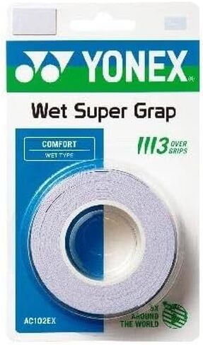 YONEX Wet GRAP 3-Pack: Absorbent & Durable Overgrip (Assorted Colors) in Saudi Arabia