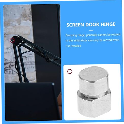 AmoSfun 2pcs مفصلات التناوب الصغيرة التخميد 1-2KGF-CM من الفولاذ المقاوم للصدأ الثقيل لمرآة الماكياج 360 درجة مفصلية قابلة للطي للأثاث المضغوط in Kuwait