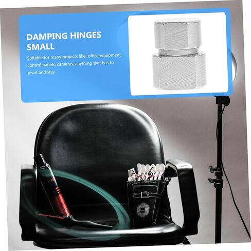 AmoSfun 2pcs مفصلات التناوب الصغيرة التخميد 1-2KGF-CM من الفولاذ المقاوم للصدأ الثقيل لمرآة الماكياج 360 درجة مفصلية قابلة للطي للأثاث المضغوط in Kuwait