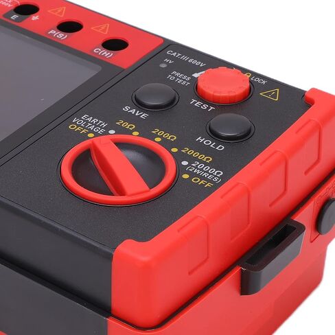 Digital Earth Tester Ground Meter Ohm Meter for Earth Resistivity Double Insulation Safety Portable Carrying Case Outdoor Use in Saudi Arabia
