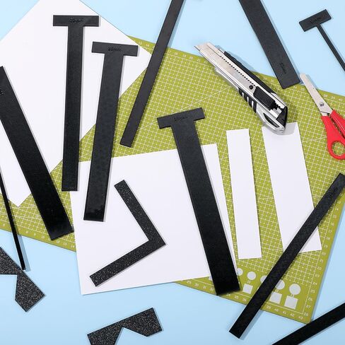 Zeyune 16pcs أدوات ربط الكتب أدوات سهلة Scrapbooking أداة مصنوعة يدويًا L/T الشكل ومجموعة الحافة المستقيمة مع صندوق تخزين عناصر القطع الزاوية للألبومات والمجلات والكمبيوتر المحمول (الأزرق ، PLA) in Kuwait