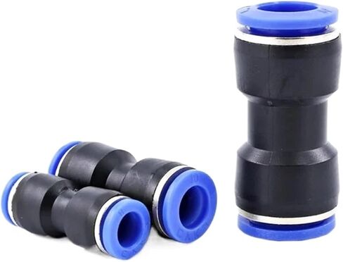Pneumatic Fittings Fitting Plastic Connector PU4mm 6mm 8mm 10mm PG For Air water Hose Tube Push in Straight Gas Quick Connection(Color:PG 10-8) in Saudi Arabia