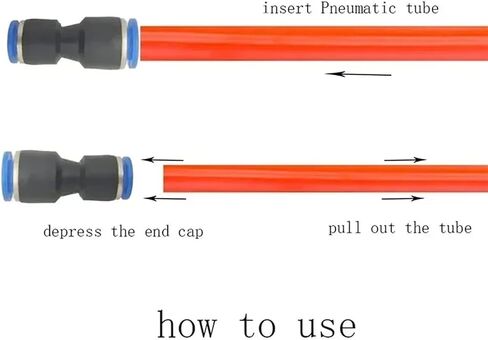 Pneumatic Fittings Fitting Plastic Connector PU4mm 6mm 8mm 10mm PG For Air water Hose Tube Push in Straight Gas Quick Connection(Color:PG 10-8) in Saudi Arabia
