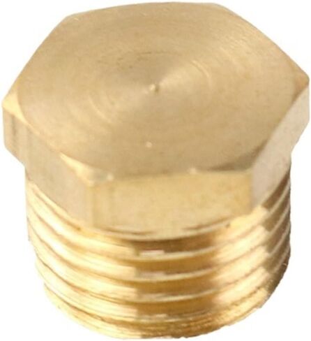 2pcs hexagonal hexagonal hexagonal brass ext plug plug head 1/8 1/4 3/8 1/2 3/4 G1 Bulkhead Head (الحجم: 1-8) in Saudi Arabia