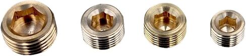 2pcs hexagonal hexagonal hexagonal brass ext plug plug head 1/8 1/4 3/8 1/2 3/4 G1 Bulkhead Head (الحجم: 1-8) in Saudi Arabia