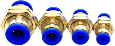 1pcs الهواء الهوائي الحاجز المستقيم الاتحاد 10mm 8mm 6mm 4mm 12mm OD خرطوم أنبوب واحد لمس لمسة واحدة في موصل الغاز النحاس in Saudi Arabia