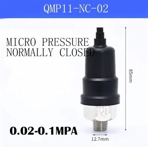 1PCS QPM11 قابلة للتعديل الهوائية مفتاح ضغط الهواء الضاغط الهيدروليكي تحكم تلقائي QPM NC مفتوح عادة (اللون: QPM11-NC-2 0.02-0.1M) in Saudi Arabia