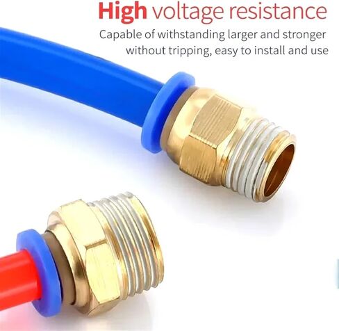PC Pneumatic Pipe Quick Joint Thread Direct Head PC External Thread Pneumatic Quick Joint PC4-M5 PC8-02 Pneumatic Components(Color:PC10-01) in Saudi Arabia