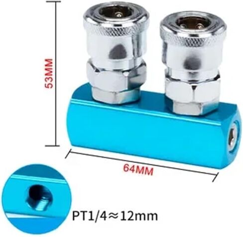 1PCS C-type round two-way pneumatic quick quick-plug connector SMY air pump air compressor connector SMV round three-way connector(Size:Circular 3 Way) in Saudi Arabia