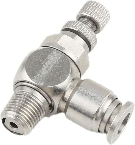 1PCS 304 Pneumatic Fitting SL6-M5 1/8"-6mm Throttle Valve Pressure Reduce Control regulating SL10-02 SL6-01 SL8-01 SL6-02(Color:SL8-03) in Saudi Arabia