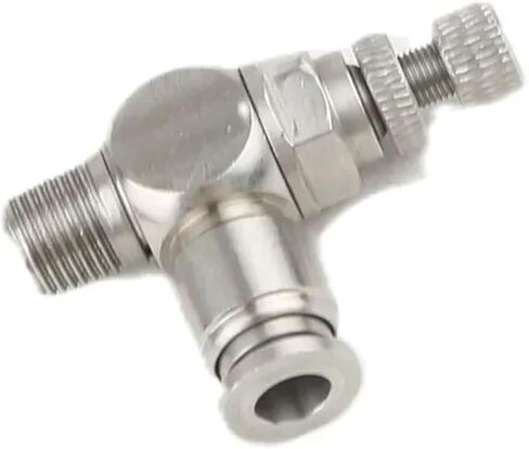 1PCS 304 Pneumatic Fitting SL6-M5 1/8"-6mm Throttle Valve Pressure Reduce Control regulating SL10-02 SL6-01 SL8-01 SL6-02(Color:SL8-03) in Saudi Arabia