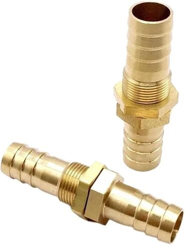 1pcs أنبوب 6 8 10 12 14 16 مم خرطوم بارب الحاجز النحاس النحاس النحاس الشائك محول موصل موصل التوصيل لمياه غاز الوقود (الحجم: 14 ملم) in Kuwait