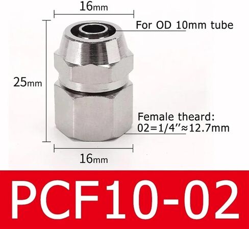 Pneumatic Quick Connector KPCF 1/8" 1/4" 3/8" 1/2" BSPT Female Air Hose 4 6 8 10 12mm Pneumatic Components 10pcs(Color:KPCF 6-03) in Saudi Arabia