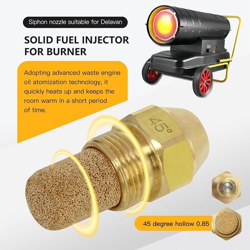 Upgraded 85-45B Oil Burner Nozzle Solid Flame Pattern Replacement for Delavan in Saudi Arabia