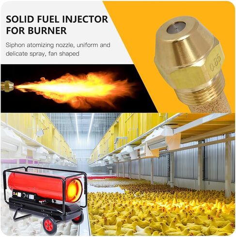 Upgraded 85-45B Oil Burner Nozzle Solid Flame Pattern Replacement for Delavan in Saudi Arabia