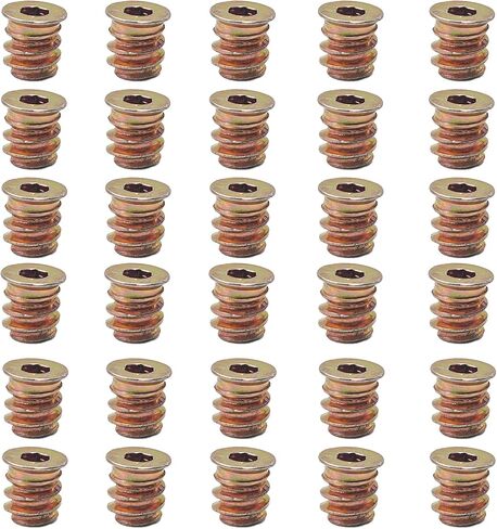 20pcs M8x25mm ملابسي ملولبة للخشب ، إدراج Nut Drive ، موصلات الأثاث المعدني المطلي بالزنك ، السحابات الترباس مقبس السداسي للأثاث الخشبي ، الخزانات ومشاريع DIY in Kuwait