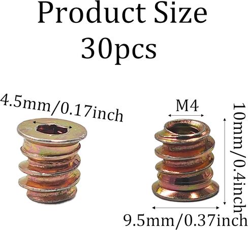 20pcs M8x25mm ملابسي ملولبة للخشب ، إدراج Nut Drive ، موصلات الأثاث المعدني المطلي بالزنك ، السحابات الترباس مقبس السداسي للأثاث الخشبي ، الخزانات ومشاريع DIY in Kuwait