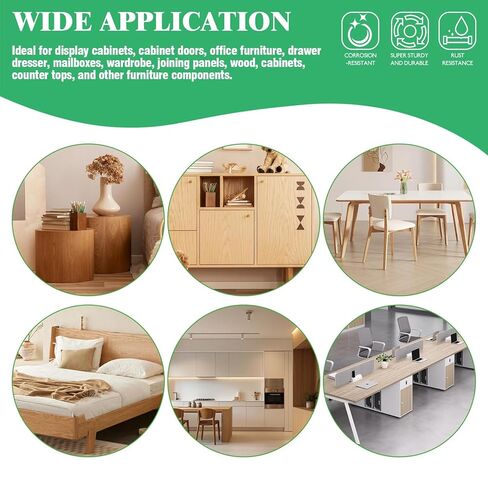 150Pcs 3-in-1 Furniture Cam Lock Nut Connectors Fittings with Dowels, Fastener Connecting Lock Nut Bolt for Closets Bed Furniture Connecting in Saudi Arabia
