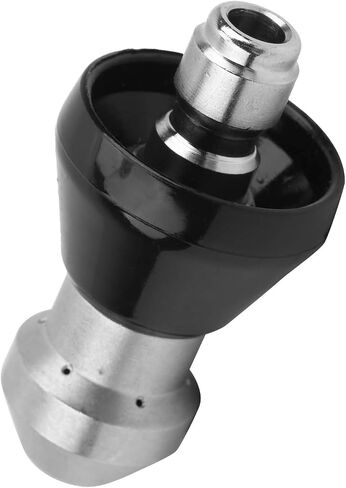 أداة تنظيف الصرف الصحي فوهة عالية الضغط ، 5000psi 1/4in downcpout الفوهة ذات الضغط العالي لتجريف أنبوب الخرطوم لتنظيف الأنابيب العامة وإزالة الانسداد (الرأس الأوسط) in Saudi Arabia