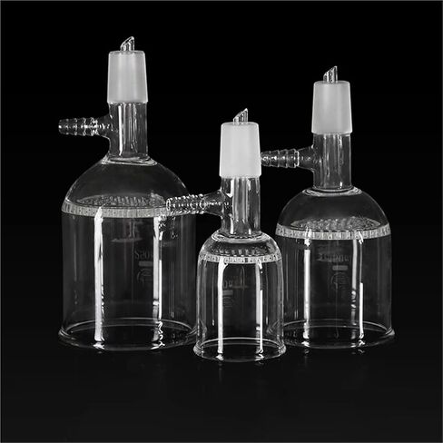 1PCS Suction Filter Funnel with Hole Filter Plate 35ml/60ml/100ml/150ml/250ml/500ml/1000ml 24# Science Lab Tools(60ml) in Kuwait