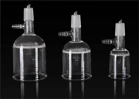 1PCS Suction Filter Funnel with Hole Filter Plate 35ml/60ml/100ml/150ml/250ml/500ml/1000ml 24# Science Lab Tools(60ml) in Kuwait