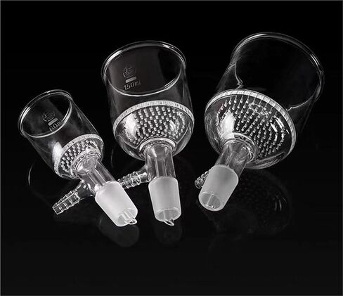 1PCS Suction Filter Funnel with Hole Filter Plate 35ml/60ml/100ml/150ml/250ml/500ml/1000ml 24# Science Lab Tools(60ml) in Kuwait