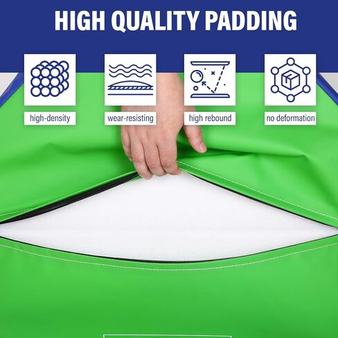 Octagon Gymnastics Mat Tumbling Mat 24.4"x 25.6" Skill Shape Backflip Trainer Gymnastics Equipment Octagon Mats Somersault Mats for Home Fitness Gym in Saudi Arabia