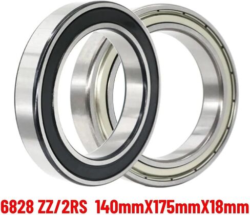 1PCS 6828M 6828 61828 ZZ/2RS 140x175x18mm محامل كرات أخدود عميقة رقيقة ABEC-1 P0 للآلات الحركية (6828-RS) in Kuwait