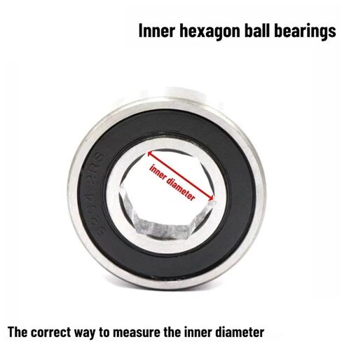 2pcs الحامل السداسي 6205 16/17/18/22/22/22/25 × 52x15 مم الآلات الزراعية التي تحمل محامل كرات الأخدود العميقة غير القياسية (6205-2RS 24x50x15) in Kuwait