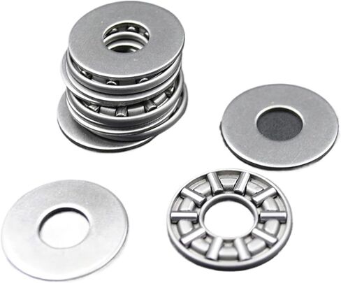 100 ملاءات AXK0821 +2AS محامل الإبرة طائرة 0821 8x21x4mmm 100pcs أسطوانة الدفع المحورية مع الغسالات in Saudi Arabia