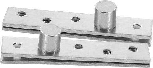 VALICLUD 360 Degree Rotatable Stainless Steel Pivot Hinge Set of 2 Concealing Hidden Door Hardware for Wood Doors Sturdy Central Pivot Hinge for Smooth Rotation in Kuwait