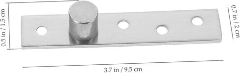 VALICLUD 360 Degree Rotatable Stainless Steel Pivot Hinge Set of 2 Concealing Hidden Door Hardware for Wood Doors Sturdy Central Pivot Hinge for Smooth Rotation in Kuwait