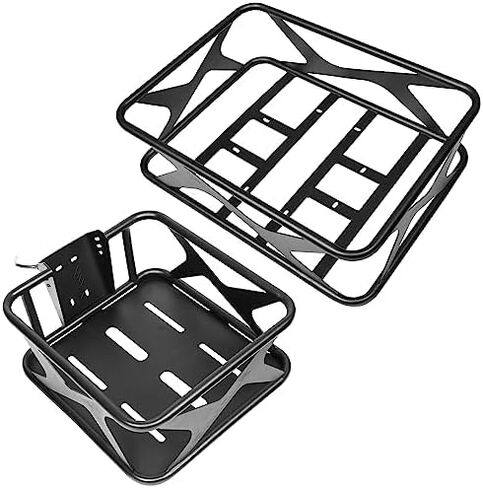 Fucare Electric Bike 2-Piece Basket Set, Front Bike Basket and Rear Cargo Rack Bike Basket for Fucare Gemini/Libra/Scorpio/Taurus E-Bike in Saudi Arabia