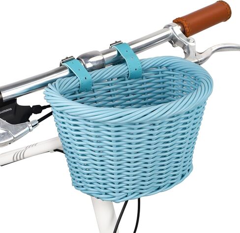 Zukka Bike Basket Kids سلة مقاومة للماء منسقًا يدويًا مع أحزمة جلدية قابلة للتعديل in Saudi Arabia