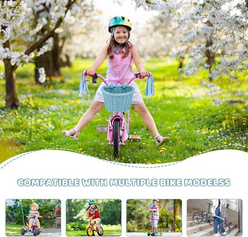 Zukka Bike Basket Kids سلة مقاومة للماء منسقًا يدويًا مع أحزمة جلدية قابلة للتعديل in Saudi Arabia
