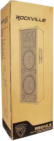 2 Rockville RSG12.28 Dual 12 2000W PA Speakers+Rockville RPA9 DJ Amplifier Amp in Saudi Arabia