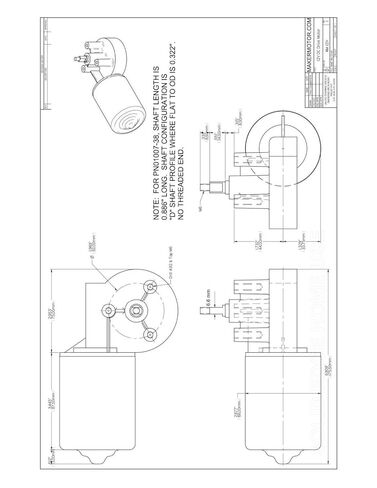 #US 10mm 2-Flat Shaft Reversible Electric 12v 50 PN01007 in Kuwait