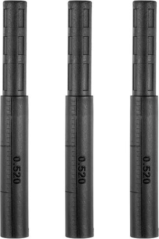 Yolev 3 Pcs Golf Shaft Extension, 0.52" Golf Club Extensions for Iron and Wood Putter, Black Putter Shaft Extension Rod Accessories (Plastic) in Saudi Arabia