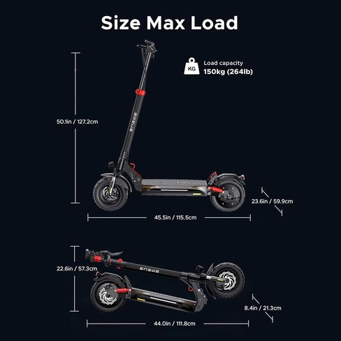 ENGWE Y600 830W Electric Scooter for Adult, 48V 18AH Folding Kick Scooters Up to 28Mph & 43.5Miles Range,10" Tire E-Scooter with Triple Suspension &Turn Signals for Commuter Outdoor in Saudi Arabia