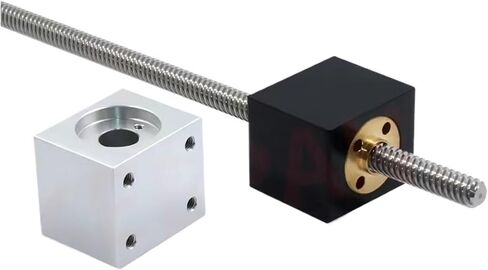 Linear Motion Ball Screw Precision Part Nut Housing Bracket 8mm T8 Screw Nut Conversion Seat T8 Trapezoidal Nuts Lead Screw Housing Mounting Bracket(Black T8 nut seat) in Saudi Arabia