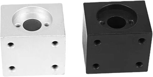 Linear Motion Ball Screw Precision Part Nut Housing Bracket 8mm T8 Screw Nut Conversion Seat T8 Trapezoidal Nuts Lead Screw Housing Mounting Bracket(Black T8 nut seat) in Saudi Arabia