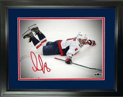 Framed Alexander Alex Ovechkin 895 Career Goals Record Washington Capitals Facsimile Laser Engraved Signature Auto 11"x14"Hockey Photo HOFSM Holo in Saudi Arabia